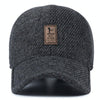 Winter Casual Baseball Cap Outdoor Thickened Warm Bomber Hats for Men, Hat Size:Adjustable(Light Gray)