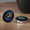 Colorful Luminous Galaxy Star Stainless Steel Rotary Gyro Fingertip Anti Stress Toys(Stars Flowing)