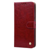 For Xiaomi Redmi Note 8 Business Style Oil Wax Texture Horizontal Flip Leather Case, with Holder & Card Slots & Wallet(Red)