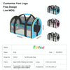 FUNADD Foldable Pet Carrier Bag, Pink - Breathable, for Small Dogs & Cats