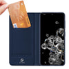 For Samsung Galaxy S21+ 5G DUX DUCIS Skin Pro Series Horizontal Flip PU + TPU Leather Case with Holder & Card Slots(Blue)