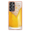 For Samsung Galaxy S25 Ultra 5G Electroplating Marble Dual-side IMD Phone Case(Draft Beer)