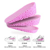 2.5cm 1 Pair 039 Men Soft Invisible Sports Shockproof Inner Heightening Insole Shoe-pad(Grey)