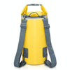 Outdoor Waterproof Dry Dual Shoulder Strap Bag Dry Sack, Capacity: 20L (Yellow)