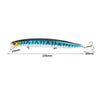 XY-256 19.1g/13.5cm Long Casting Sinking Minnow Fake Bait(6)