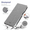 For Asus Zenfone 7 ZS670KS ViLi DMX Series Shockproof TPU + PU Leather Magnetic Attraction Horizontal Flip Case with Card Slot & Holder(Grey)