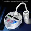 C68 LED Digital Display QC3.0 Fast Car Charger 3 in 1 with Spring Cable (Silver)