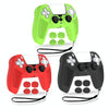 V1-1 Game Console & Remote Control Rocker Cap Silicone Protective Cover For PS5(Green)