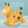 Kids Entertainment Deer Wizard Jumping Horse Rider Baby Outdoor Inflatable Toys(Blue)