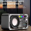 V1 Mecha Wind Small Steel Cannon Multifunctional Sound Outdoor Portable Desktop Speaker(Black)