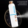 Facial Steamer Nano Spray Water Replenishing Instrument Portable Cold Spray Machine Charging Beauty Instrument Automatic Alcohol Sprayer, Style:Crown(White)