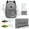 AUGUR 966 Retro Casual Oxford Cloth Backpack Shoulders Laptop Bag(Blue)