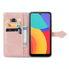 For Alcatel 1L 2021 Mandala Flower Embossed Horizontal Flip Leather Case with Holder & Three Card Slots & Wallet & Lanyard(Rose Gold)