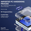 For Samsung Galaxy Z Flip5 lce Folding Series MagSafe Integrated Clear PC Phone Case(Royal Blue)