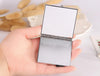 Hand-made Diamond Mini Folding Cosmetic Mirror Portable Mirror Double-side Gem Bow(Clear Crystal)