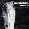 Retro Oil Head Electric Pusher Strong Power Electric Fader LCD Digital Display Rechargeable Hair Clipper(EU Plug)