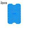 For NINJA DZ201 DZ401 Air Fryers 2pcs Silicone Pad Rectangular Liner(Blue)