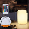 16 Colors LED Night Light with Handle Hanging Lantern USB Rechargeable Table Lamp(Cylinder)