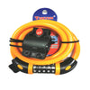 TONYON TY566 Bicycle Lock Five-digit Code Lock Mountain Bike Bar Wire Lock Single Rim Lock(Orange)