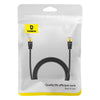 Baseus PCWL-A105 High Speed CAT7 10Gigabit Ethernet Slender Cable, Length:1.5m(Black)