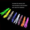 50pcs Small Reverse Threaded Floating Inverted Shrimp Bait(Green)