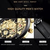 VAVA VOOM 2311G-FH Rose Gold Shell Steel Belt Men Waterproof Sports Luminous Calendar Casual Quartz Hollow Watch