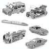 Fire Truck 3D Three-dimensional Metal Car Assembly Model DIY Puzzles Toy