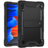 For Samsung Galaxy Tab S8 / Galaxy Tab S7 Silicone + PC Shockproof Protective Case with Holder(Black)