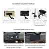 Compact LED Digital Display Time Voltmeter, Specification: 2 in 1 Temperature Red