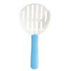 Cat Litter Scoop, Large, Durable ABS Plastic (White/Light Blue)