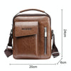 Universal Fashion Casual Men Shoulder Messenger Bag Handbag, Size: L (24cm x 20cm x 6cm)(Khaki)