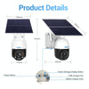 4G Solar PTZ 3MP Security Camera Colour Night Vision IP66 AU