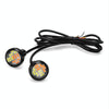 10 PCS 23mm 12LEDs SMD-4014 DC9-80V Motorcycle Eagle Eye Light(White and Yellow Light)