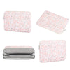 G4-01 15 Inch Laptop Liner Bag PU Leather Printing Waterproof Protective Cover(Light Pink)