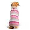 Christmas Snowflake Dog Jumper, Rose Red, Size L