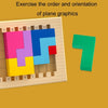 Children Thinking Logic Cube Game Wooden Variety Jigsaw Puzzle Building Block Toys(Dual Players)