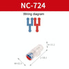 4pcs Direct Insertion Of Quick Terminal Block Wire Connector Clamps, Model: NC-724