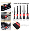 16 PCS / Set Car Washing Tool Brush Drill Cleaning Brush Tire Cleaning Floor Brush(Red)