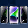 For iPhone 14 Plus Anti-peeping Magnetic Tempered Glass Phone Case (Blue)