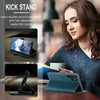 For Samsung Galaxy S25 Ultra 5G CaseMe 013 Multifunctional Horizontal Flip Leather Phone Case(Blue)