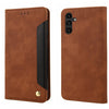 For Samsung Galaxy A36 / 56 5G Skin Feel Splicing Leather Phone Case(Brown)