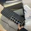 Classic Houndstooth Color Matching Scarf Women Autumn And Winter All-Match Warm Knitted Bib, Length (cm): 190cm( Black)