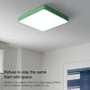 Macaron LED Square Ceiling Lamp, Stepless Dimming, Size:30cm(Grey)