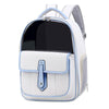 PU Pet Carrier Backpack, White, For Cats & Small Dogs (Model 6)