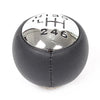 For Peugeot 307 / 308 Car Gear Lever Hand Ball Leather Gear Shift Knob, Style:6 Speed