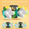 Waist And Back Massager Lumbar Vertebra Car Neck Massage Pillow, Specification: Charging Model Gray