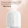 Nano Spray Handheld Facial Beauty Moisture Meter Air Humidifier Portable Automatic Alcohol Sprayer, Color:Pink (Built-in Battery)