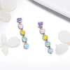 S925 Sterling Silver Heart-shaped Earrings Simple Dripping Female Earrings