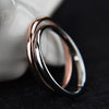 Female Stainless Steel Titanium Steel Ring, Ring Size:3(Silver)