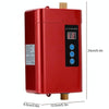 UK Plug 3000W  Electric Water Heater With Remote Control Adjustable Temperate(Gold)